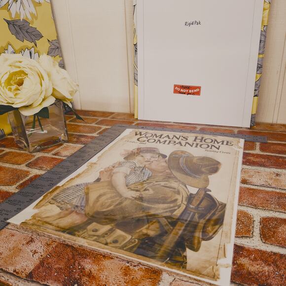 1918 WWI Soldier Original Vtg PRINT AD - Picture 3 of 14